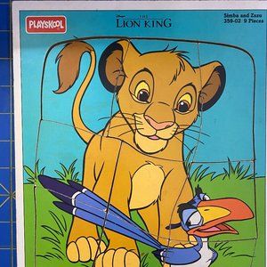 Simba & Zazu Wood Peg Puzzle